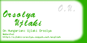 orsolya ujlaki business card